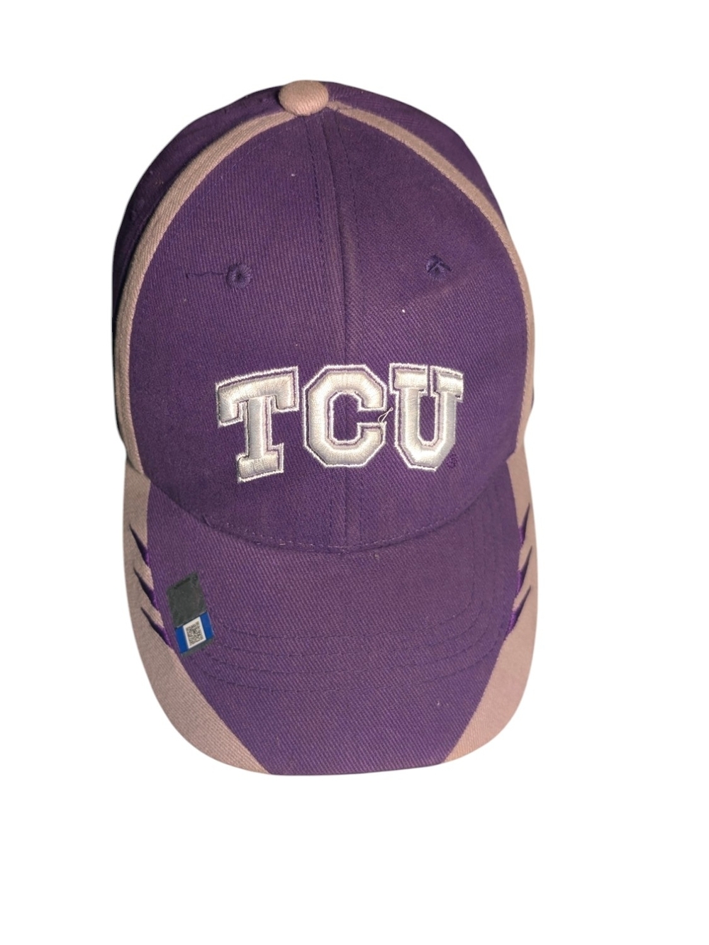 TCU Embroidered Horned Frog Purple & Gray Baseball Cap